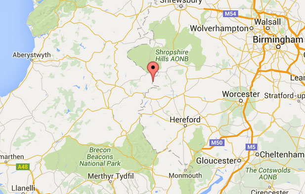 Presteigne off grid cottage location